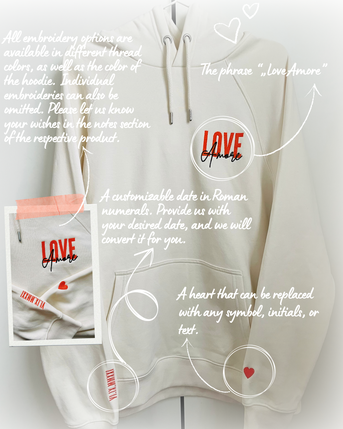 Love Hoodie | personalisiert mit deinem Datum