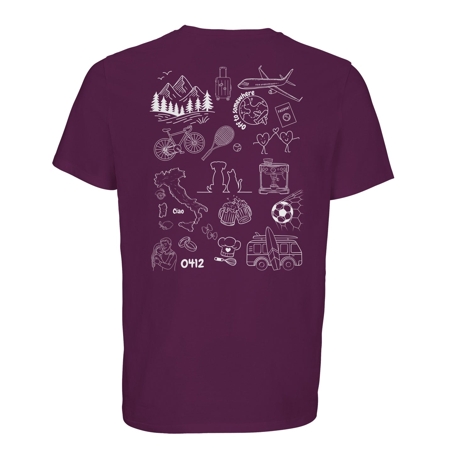 Personalized Doodle T-shirt made from organic cotton