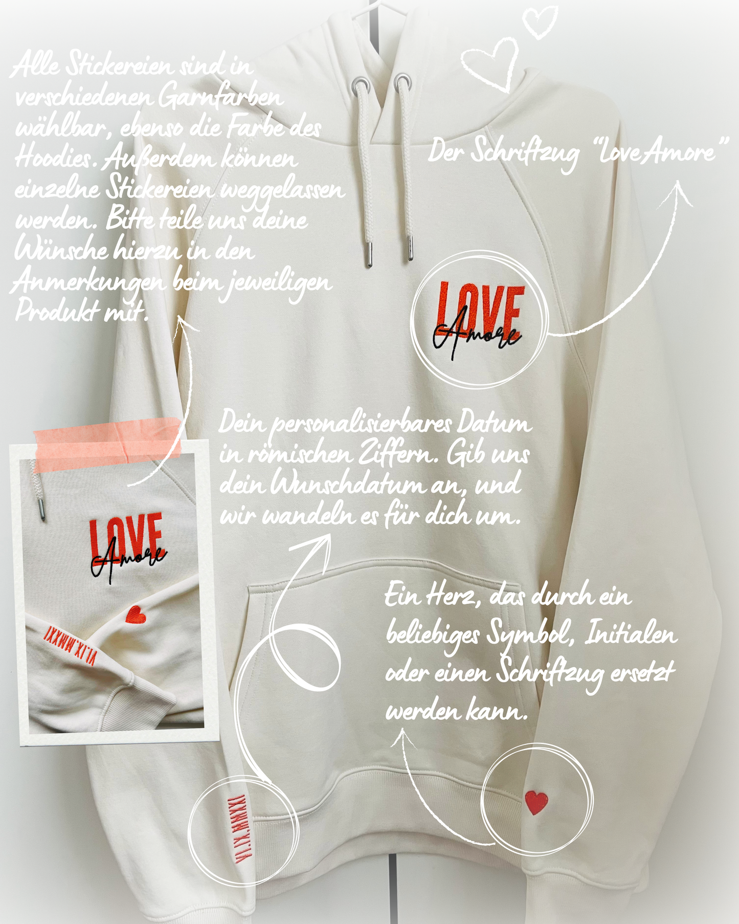 Love Hoodie | personalisiert mit deinem Datum
