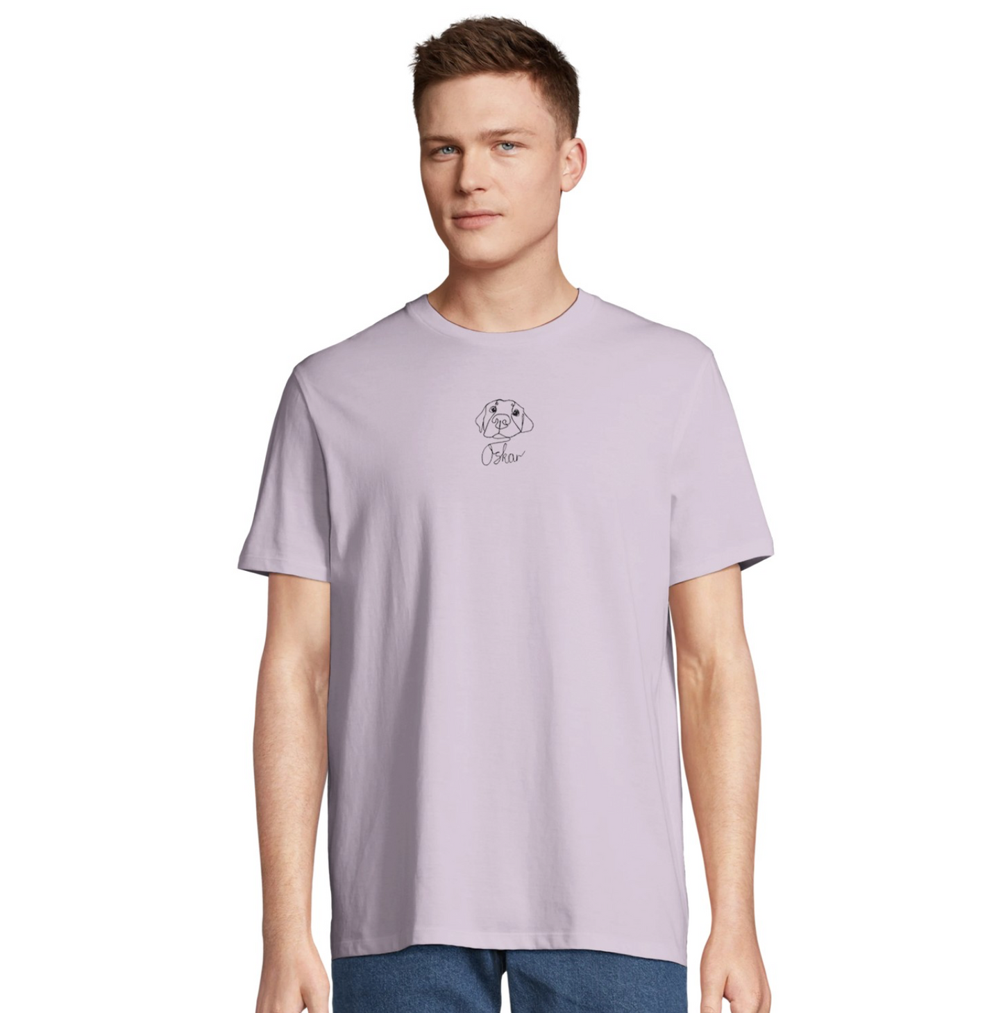 Unisex organic cotton T-shirt | personalized based on your photos
