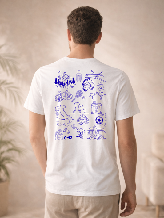 Personalisiertes Doodle T-Shirt aus Bio-Baumwolle