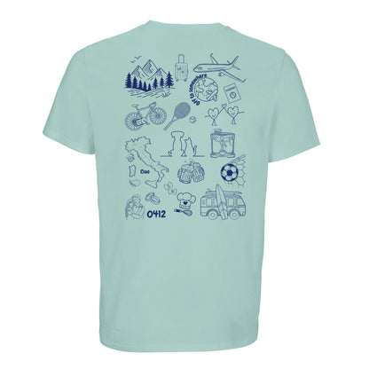 Personalized Doodle T-shirt made from organic cotton