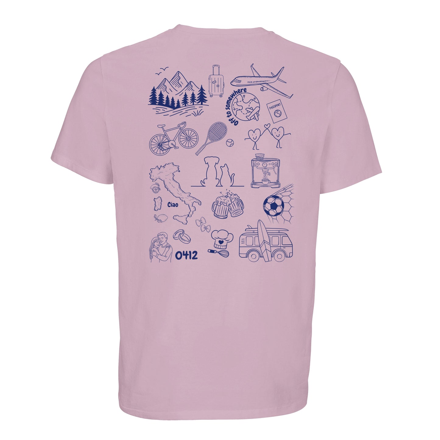 Personalized Doodle T-shirt made from organic cotton