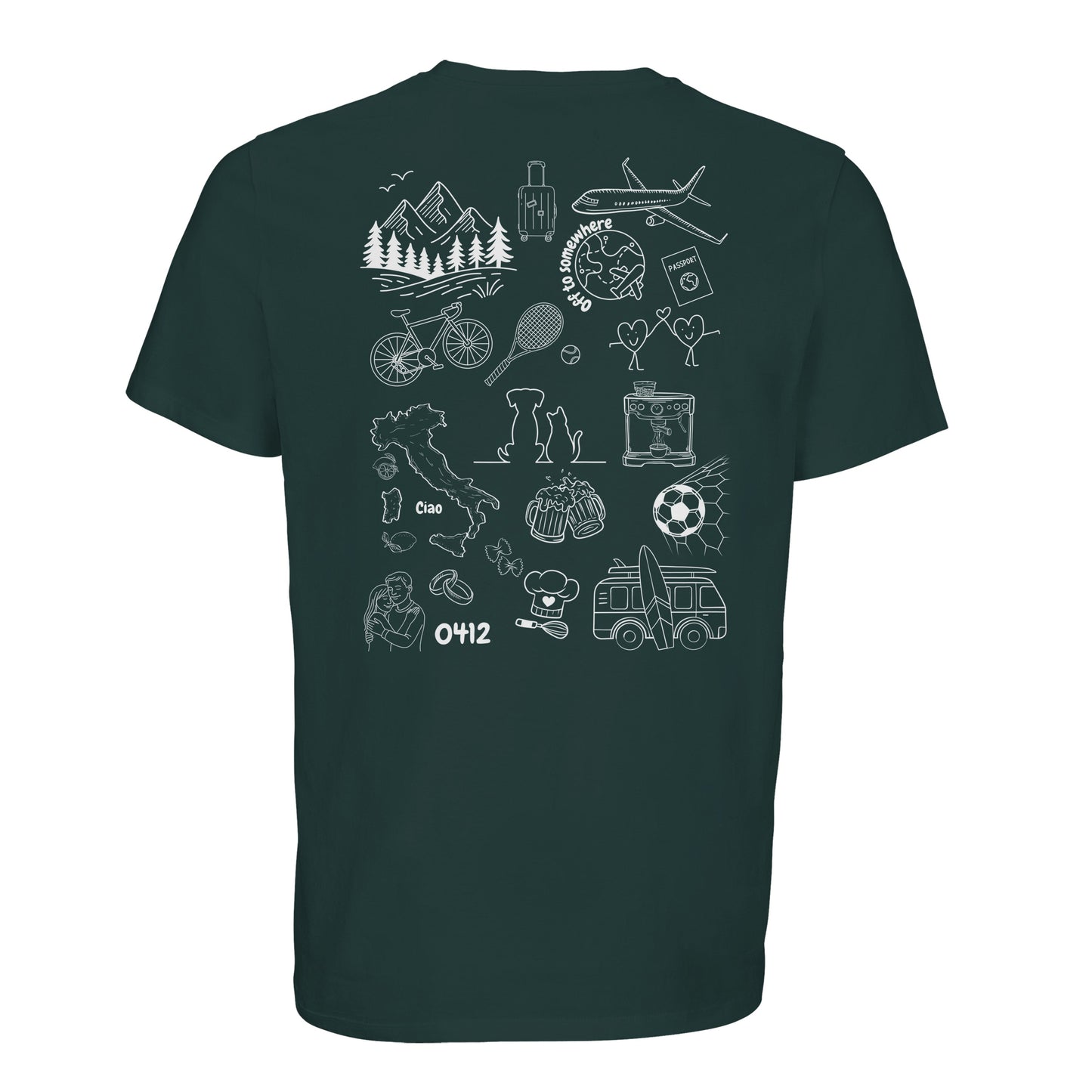 Personalized Doodle T-shirt made from organic cotton