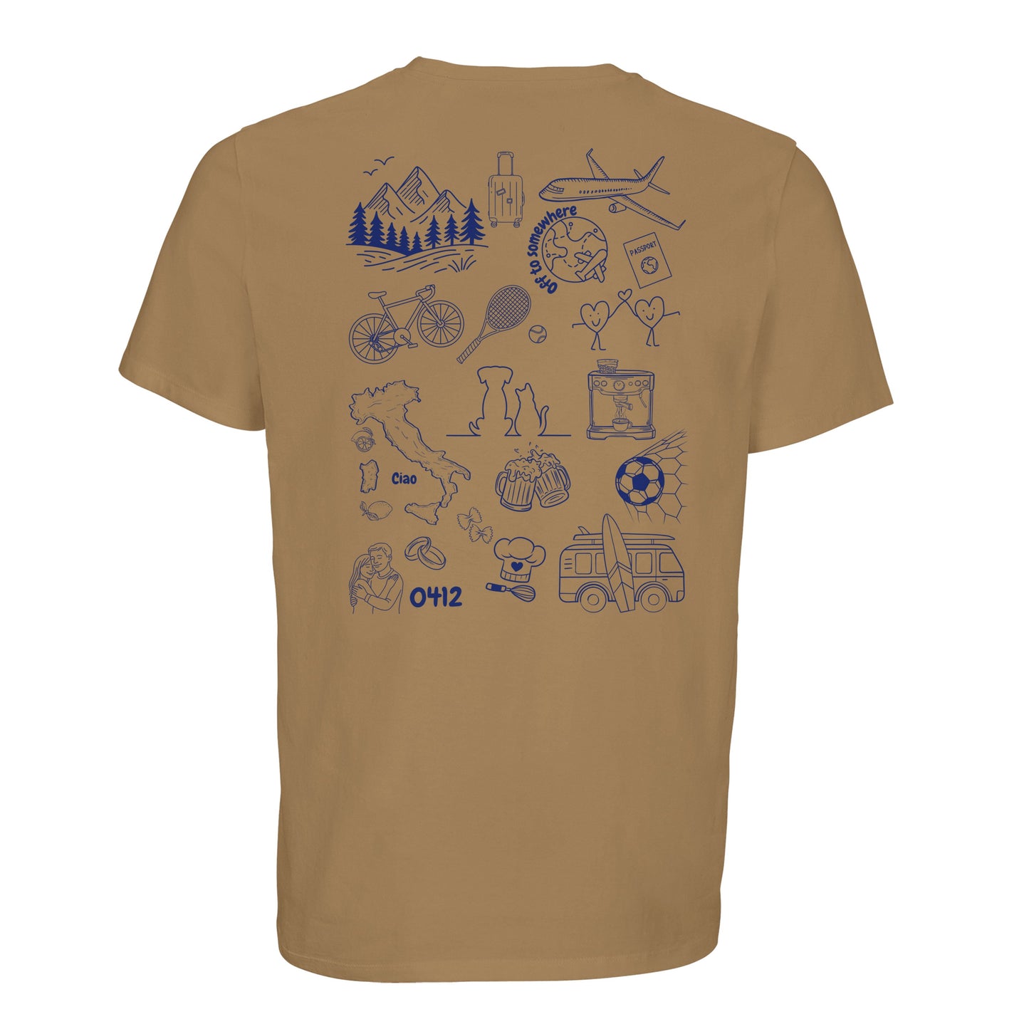 Personalized Doodle T-shirt made from organic cotton