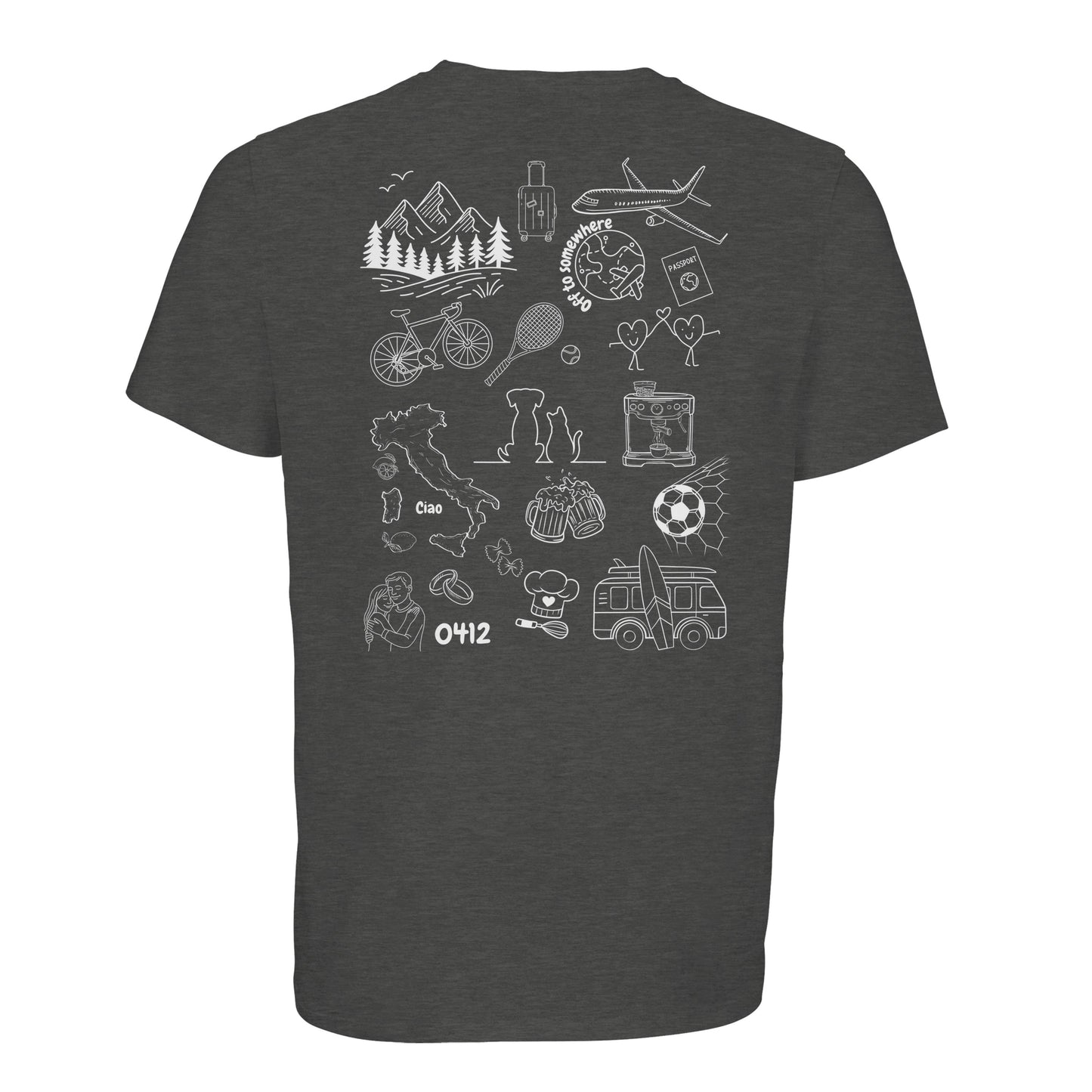 Personalized Doodle T-shirt made from organic cotton