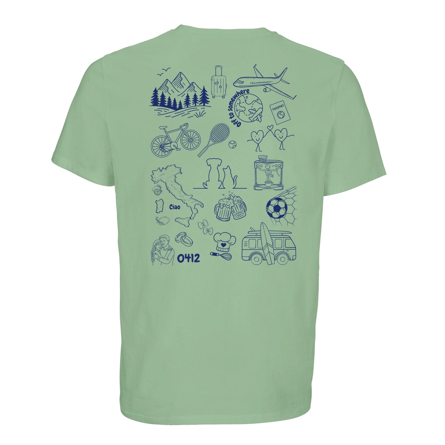 Personalized Doodle T-shirt made from organic cotton
