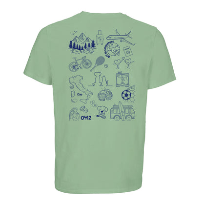 Personalized Doodle T-shirt made from organic cotton
