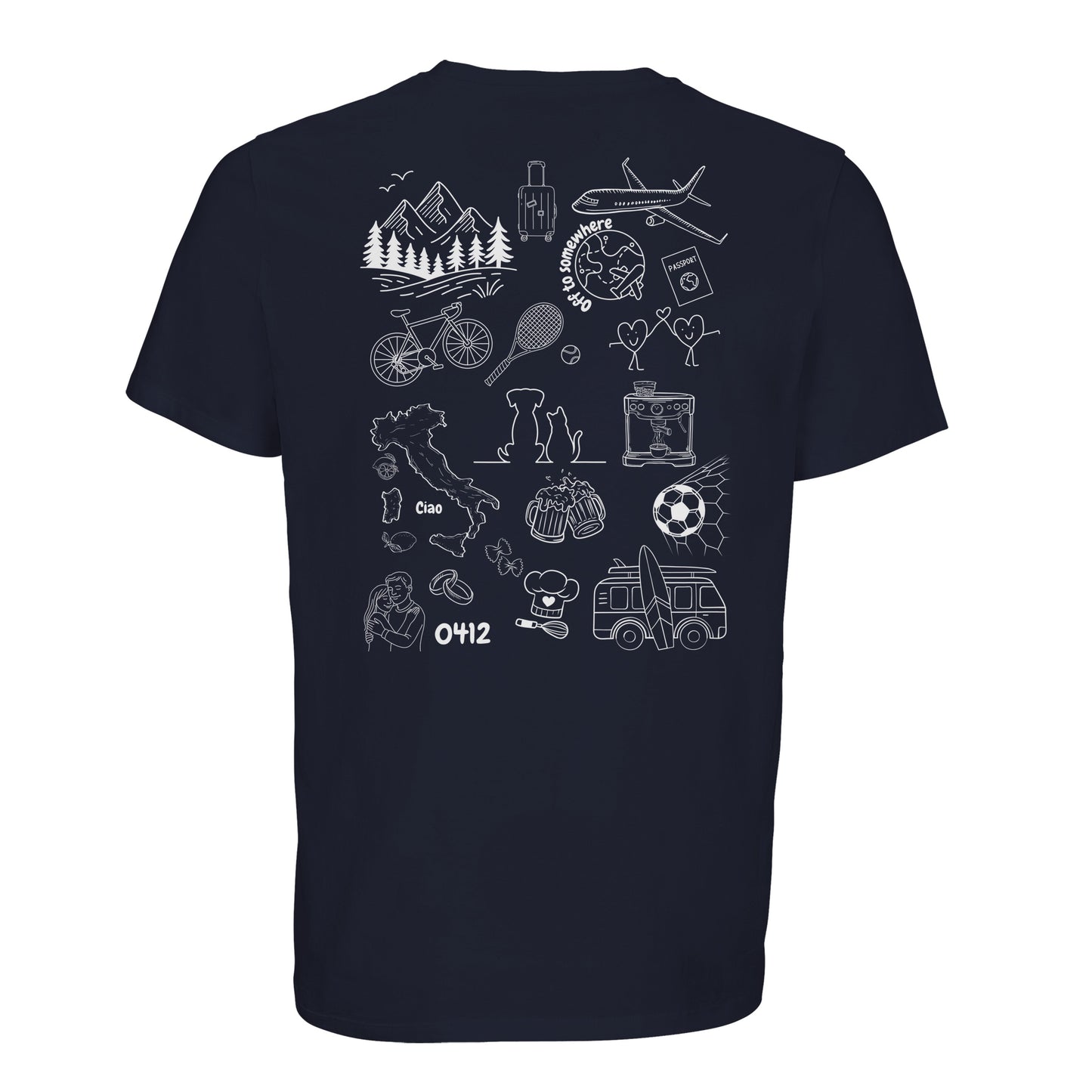 Personalized Doodle T-shirt made from organic cotton