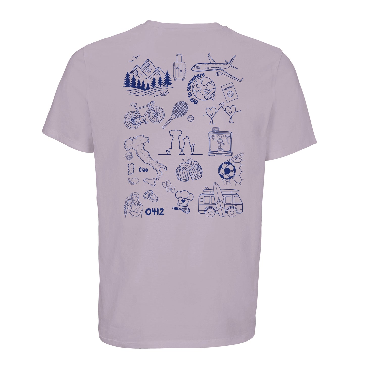 Personalized Doodle T-shirt made from organic cotton