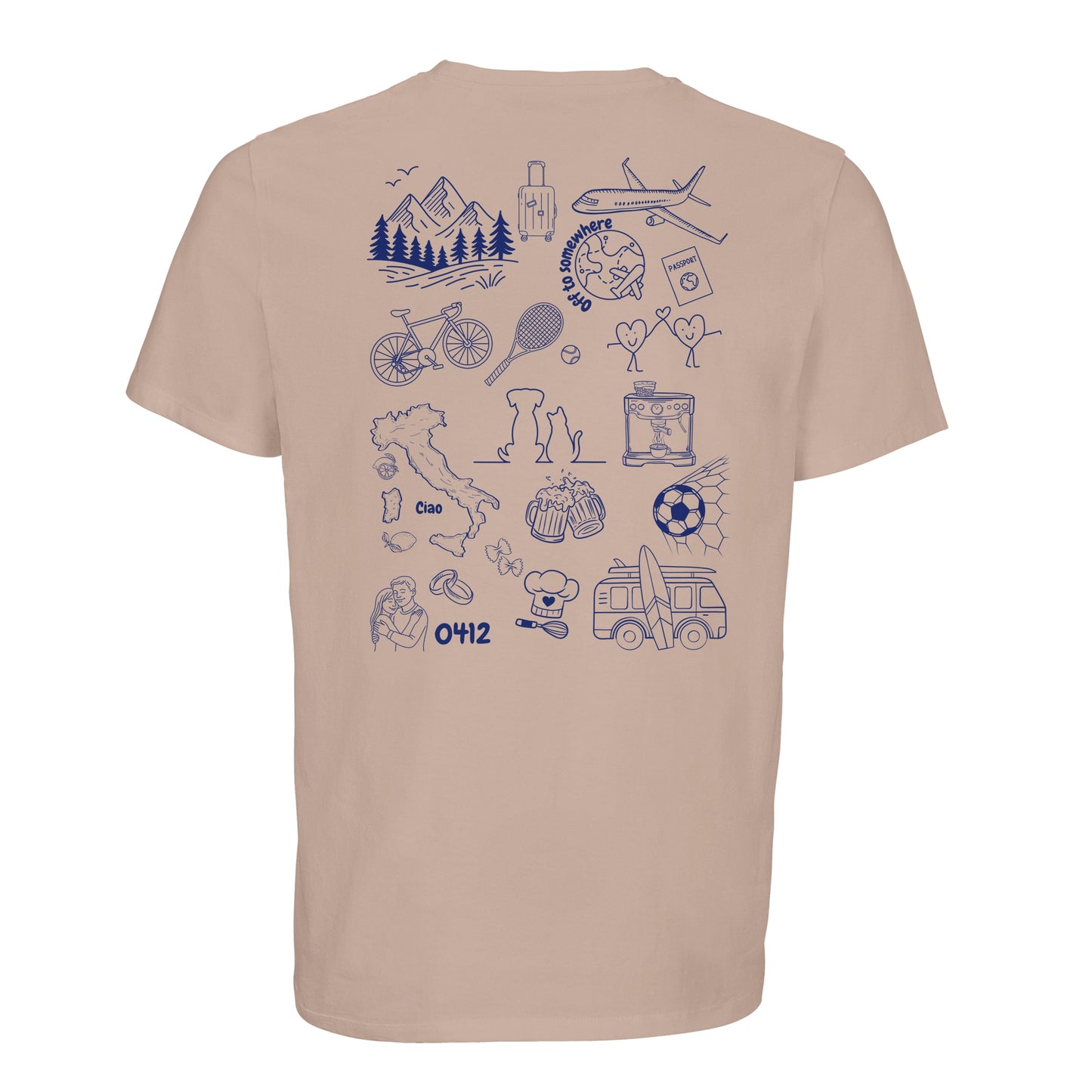Personalized Doodle T-shirt made from organic cotton