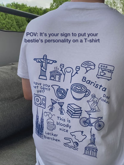 Personalized Doodle T-shirt made from organic cotton